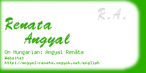 renata angyal business card