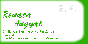 renata angyal business card